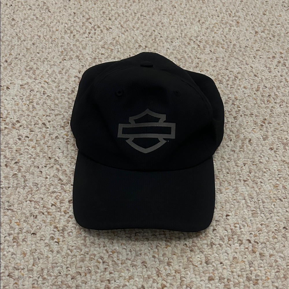 Harley-Davidson Black and Gray Logo Hat